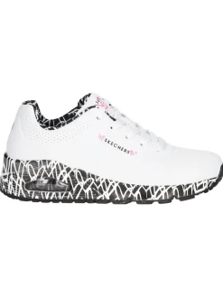 Sneaker Skechers Uno Love da donna bianca