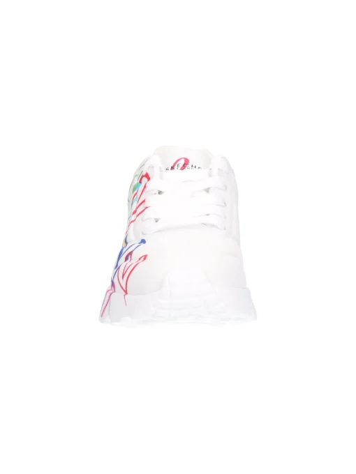 Sneaker Skechers Uno Love da bambina bianca