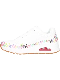 Sneaker Skechers Uno Love da donna bianca