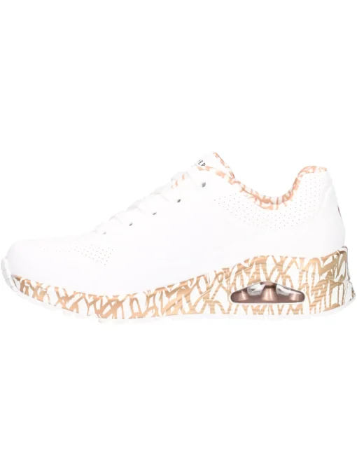 Sneaker Skechers Uno Love da donna bianca