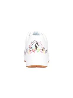 Sneaker Skechers Uno Love da donna bianca