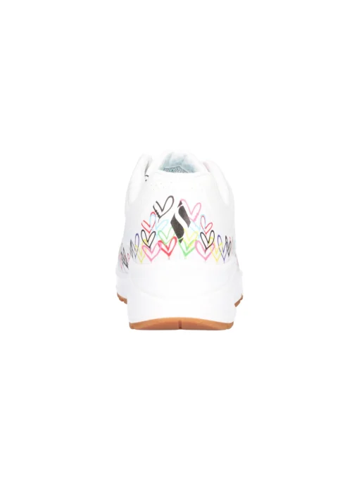 Sneaker Skechers Uno Love da donna bianca
