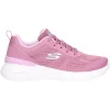 Sneaker Skechers Vegan da donna rosa scuro