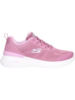 Sneaker Skechers Vegan da donna rosa scuro