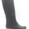 Stivale a tubo donna color grigio