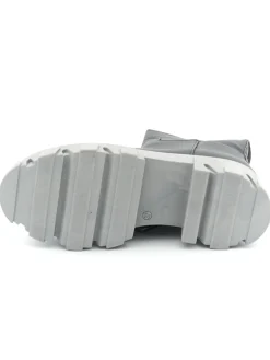 Stivale a tubo donna color grigio