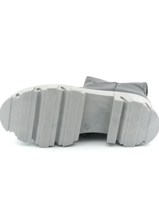 Stivale a tubo donna color grigio