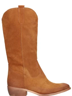 Stivale con tacco basso Liviana da donna cuoio