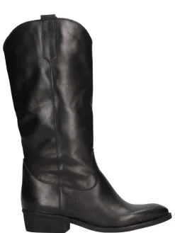 Stivale con tacco basso Liviana da donna nero