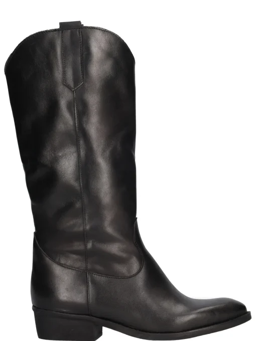 Stivale con tacco basso Liviana da donna nero