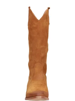 Stivale con tacco basso Liviana da donna cuoio