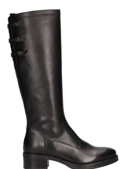 Stivale con tacco basso Nero Giardini da donna nero