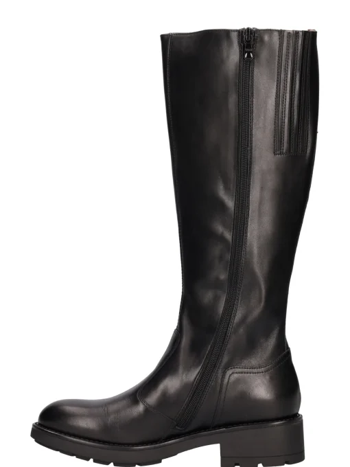 Stivale con tacco basso Nero Giardini da donna nero