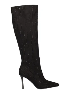 Stivale con tacco fino Laura Biagiotti da donna nero