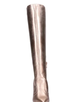 Stivale con tacco fino Nero Giardini da donna rame metal