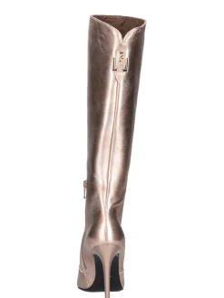 Stivale con tacco fino Nero Giardini da donna rame metal