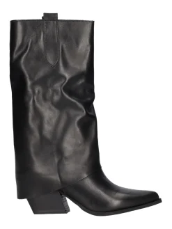 Stivale con tacco largo Liviana da donna nero