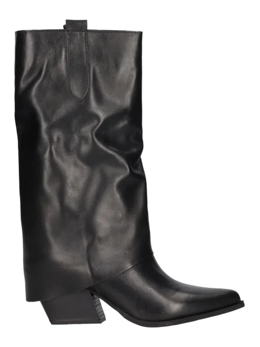 Stivale con tacco largo Liviana da donna nero