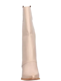 Stivale con tacco largo Liviana da donna beige