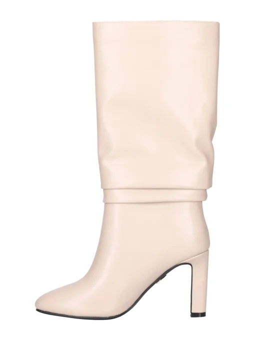 Stivale con tacco largo Laura Biagiotti da donna beige