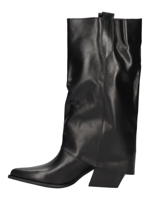 Stivale con tacco largo Liviana da donna nero