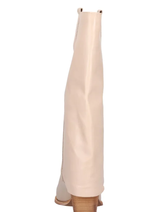Stivale con tacco largo Liviana da donna beige