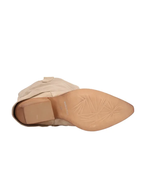 Stivale con tacco largo Liviana da donna beige