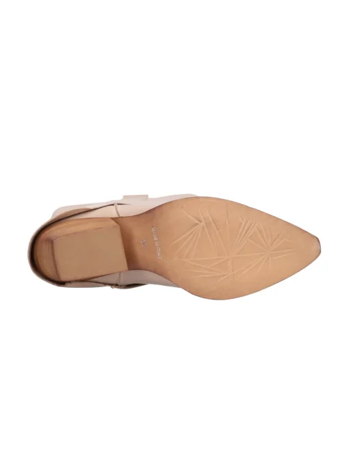 Stivale con tacco largo Liviana da donna beige