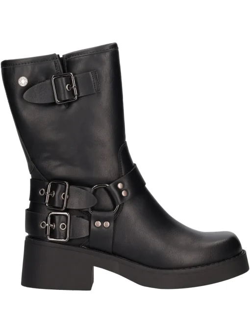 Stivale con tacco largo Refresh Vegan da donna nero