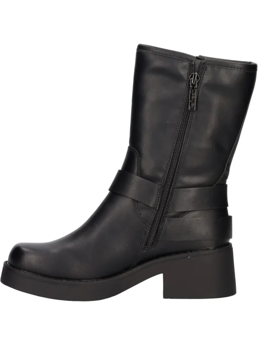 Stivale con tacco largo Refresh Vegan da donna nero