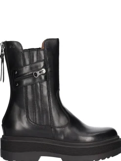 Stivale corto con platform Nero Giardini da donna nero