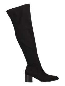 Stivale lungo con tacco largo Uma Parker da donna nero