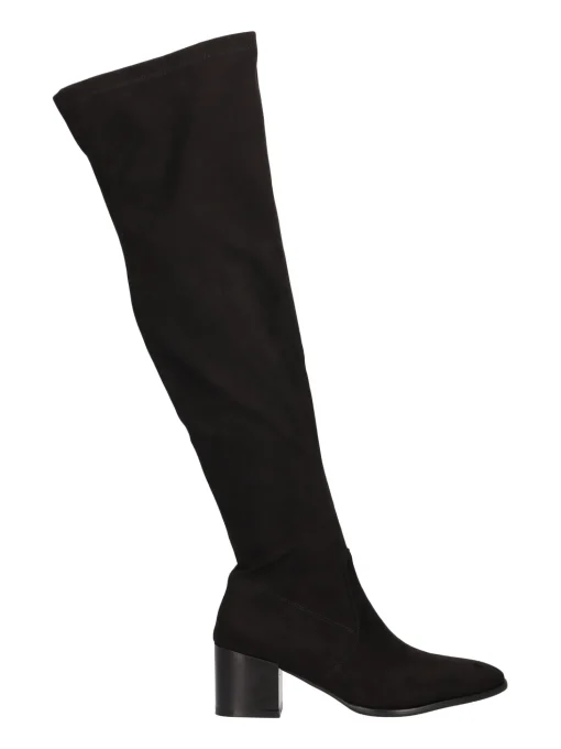Stivale lungo con tacco largo Uma Parker da donna nero