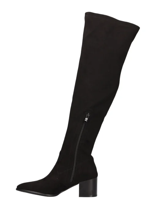Stivale lungo con tacco largo Uma Parker da donna nero