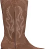 Stivale tacco basso Alma Blue da donna taupe