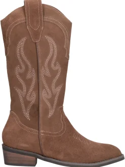Stivale tacco basso Alma Blue da donna taupe