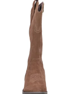 Stivale tacco basso Alma Blue da donna taupe