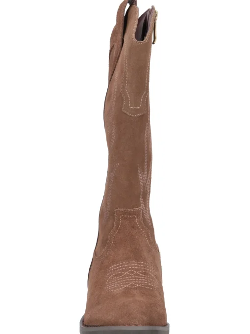 Stivale tacco basso Alma Blue da donna taupe