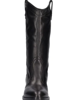 Stivale tacco basso Nero Giardini da donna nero