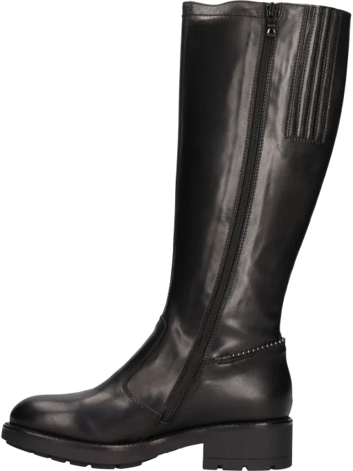 Stivale tacco basso Nero Giardini da donna nero