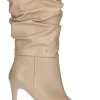 Stivale tacco fino Nero Giardini da donna beige