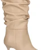 Stivale tacco fino Nero Giardini da donna beige