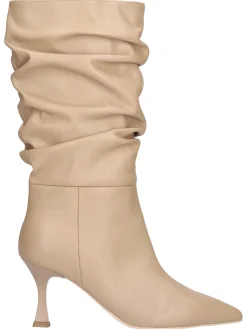 Stivale tacco fino Nero Giardini da donna beige