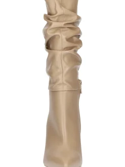 Stivale tacco fino Nero Giardini da donna beige