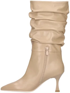 Stivale tacco fino Nero Giardini da donna beige