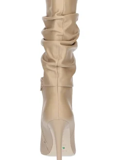 Stivale tacco fino Nero Giardini da donna beige