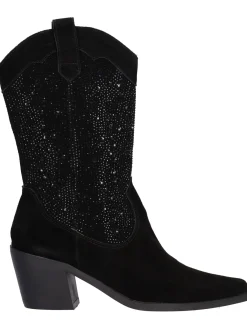 Stivale tacco largo Alma Blue da donna nero