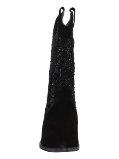 Stivale tacco largo Alma Blue da donna nero