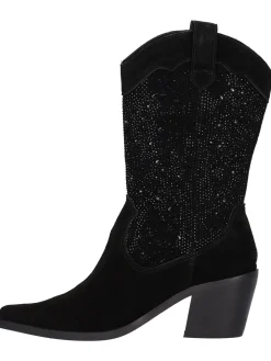 Stivale tacco largo Alma Blue da donna nero