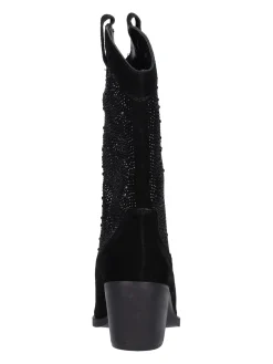 Stivale tacco largo Alma Blue da donna nero